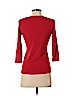 Jones New York Signature 100% Cotton Red 3/4 Sleeve Top Size P (petite) - photo 2
