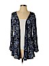 Old Navy 100% Rayon Print Blue Cardigan Size 16 - photo 1