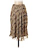 Jones New York 100% Silk Brown Silk Skirt Size 2 (petite) - photo 1