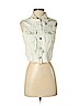 Assorted Brands 100% Cotton White Denim Vest Size P (petite) - photo 1