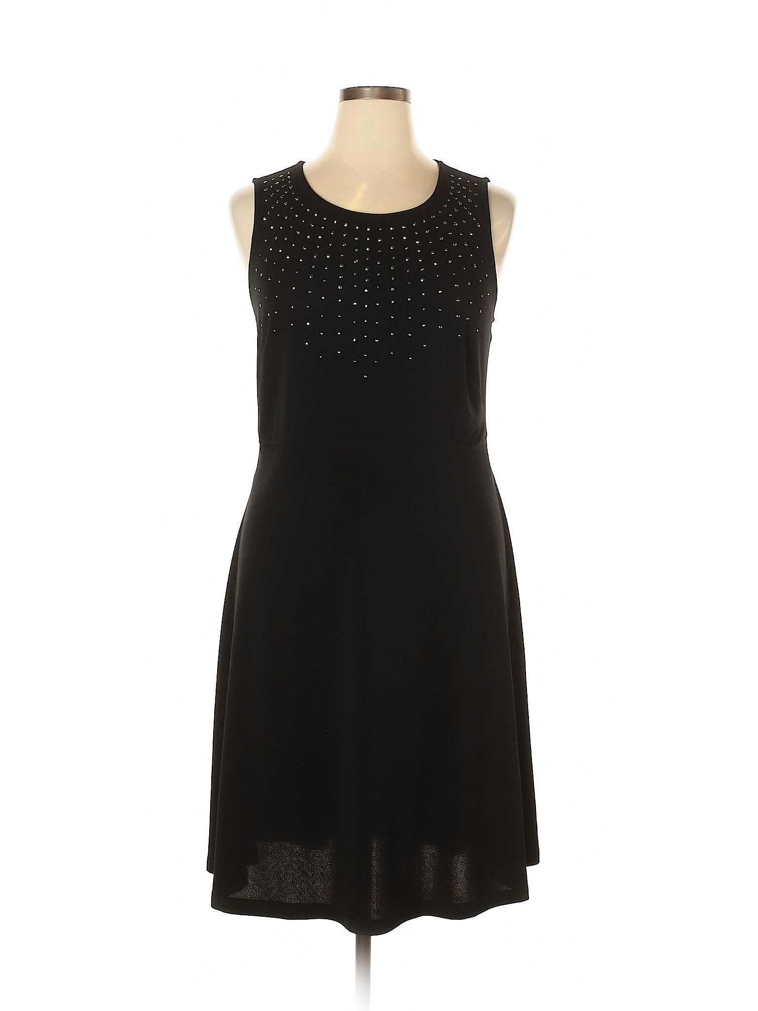 Apt. 9 Solid Black Cocktail Dress Size 0X (Plus) - 80% off | thredUP