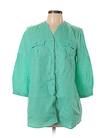 Nicole Miller 3/4 Sleeve Button-Down Shirt (view 1)