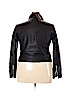 Vigoss 100% Polyester Black Faux Leather Jacket Size 2X - photo 2