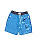 Hanna Andersson 100% Polyester Graphic Blue Board Shorts Size 90 cm / US 12-24 MO - photo 1
