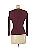 Classiques Entier Burgundy 3/4 Sleeve Silk Top Size M - photo 2