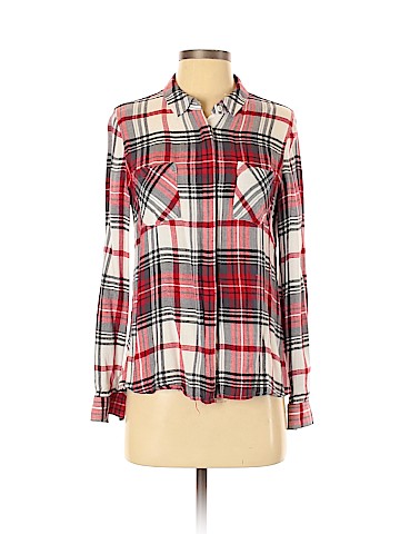 Pink Rose Long Sleeve Button-Down Shirt (view 1)