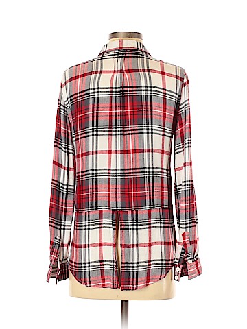 Pink Rose Long Sleeve Button-Down Shirt (view 2)