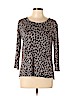 Joie 100% Cotton Gray 3/4 Sleeve Top Size M - photo 1