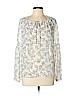 Vince Camuto 100% Polyester White Long Sleeve Blouse Size L (petite) - photo 1