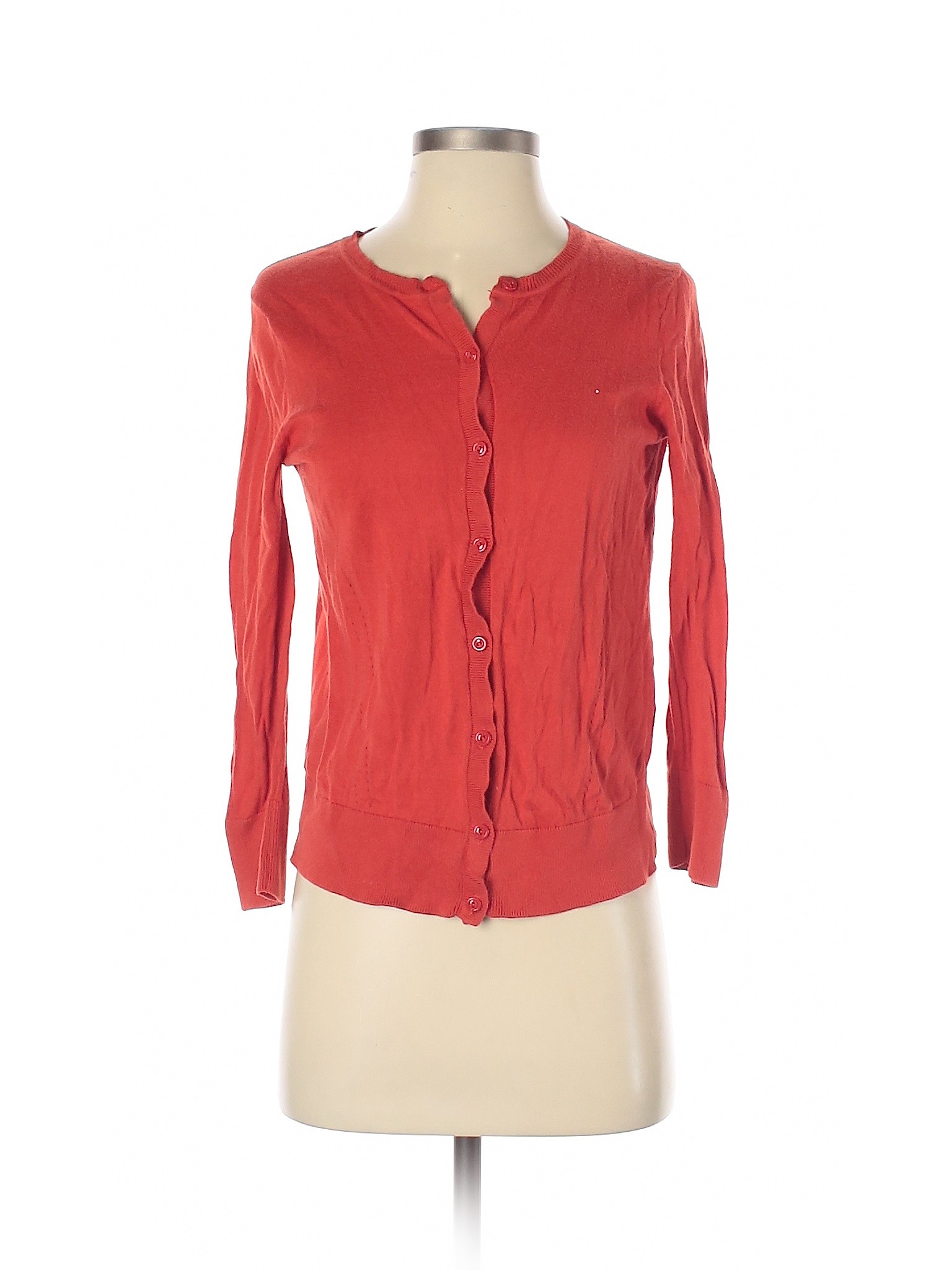 Ann Taylor LOFT Women Orange Cardigan S | eBay