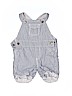 M&S 100% Cotton Blue Overall Shorts Size 3-6 mo - photo 1