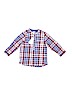 H&M 100% Cotton Blue Long Sleeve Button-Down Shirt Size 1 1/2-2Y - photo 1