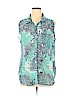 Liz Claiborne 100% Polyester Green Sleeveless Blouse Size XL - photo 1