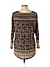 Lucky Brand 100% Cotton Black 3/4 Sleeve Top Size L - photo 2