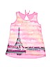 Justice 100% Cotton Pink Sleeveless T-Shirt Size 12 - photo 1