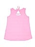 Justice 100% Cotton Pink Sleeveless T-Shirt Size 12 - photo 2