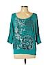 Style&Co Teal 3/4 Sleeve Top Size L (petite) - photo 1
