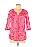 Chico's 100% Cotton Pink 3/4 Sleeve Blouse Size Sm (0) - photo 1