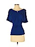 Roberto Cavalli Blue Short Sleeve Top Size EU (IT) 40 / US 4 - photo 1