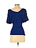 Roberto Cavalli Blue Short Sleeve Top Size EU (IT) 40 / US 4 - photo 2