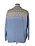 Aran Crafts 100% Merino Wool Blue Wool Cardigan Size XL - photo 2