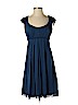 Signature by Sangria 100% Nylon Blue Casual Dress Size 4 (petite) - photo 1