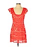 Yoana Baraschi 100% Silk Red Casual Dress Size 4 (petite) - photo 1
