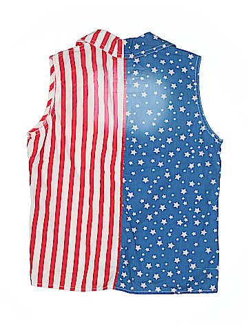 Justice Sleeveless Button-Down Shirt (view 2)