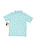 Wrangler Jeans Co 100% Cotton Print Teal Short Sleeve Polo Size 6 - 7 - photo 2