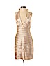 BCBGMAXAZRIA 100% Polyester Tan Cocktail Dress Size 0 (petite) - photo 1