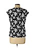 Ann Taylor Factory Black Short Sleeve Top Size L (petite) - photo 2
