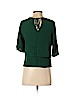 Zara Green 3/4 Sleeve Blouse Size S - photo 2