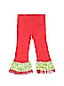 Ann Loren 100% Cotton Print Red Casual Pants Size 3T - 2 - photo 1