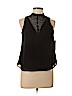 Q&Q 100% Polyester Black Sleeveless Blouse Size S (petite) - photo 1