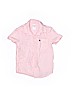 Carter's 100% Cotton Solid Pink Short Sleeve Button-Down Shirt Size 2T - photo 1