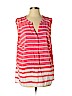 Crown & Ivy 100% Rayon Pink Sleeveless Blouse Size 3X - photo 1