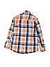 Gap Kids 100% Cotton Plaid Orange Long Sleeve Button-Down Shirt Size 8 - photo 2