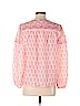 Point Sur 100% Cotton Pink Long Sleeve Blouse Size M - photo 2
