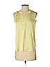 Ann Taylor 100% Polyester Green Sleeveless Blouse Size S (petite) - photo 1