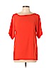 St. John Orange Short Sleeve Blouse Size P (petite) - photo 1