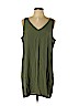 Old Navy 100% Rayon Green Casual Dress Size L (petite) - photo 1