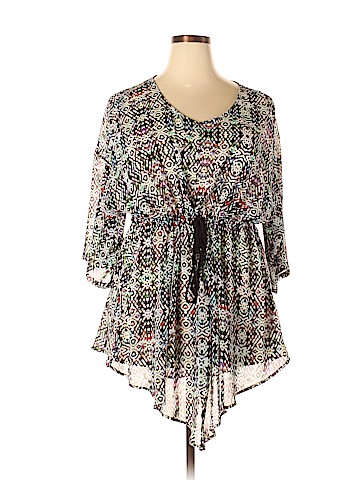 Woman Within 3/4 Sleeve Blouse (view 1)