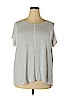 Lane Bryant Gray Short Sleeve Top Size 18 - photo 1