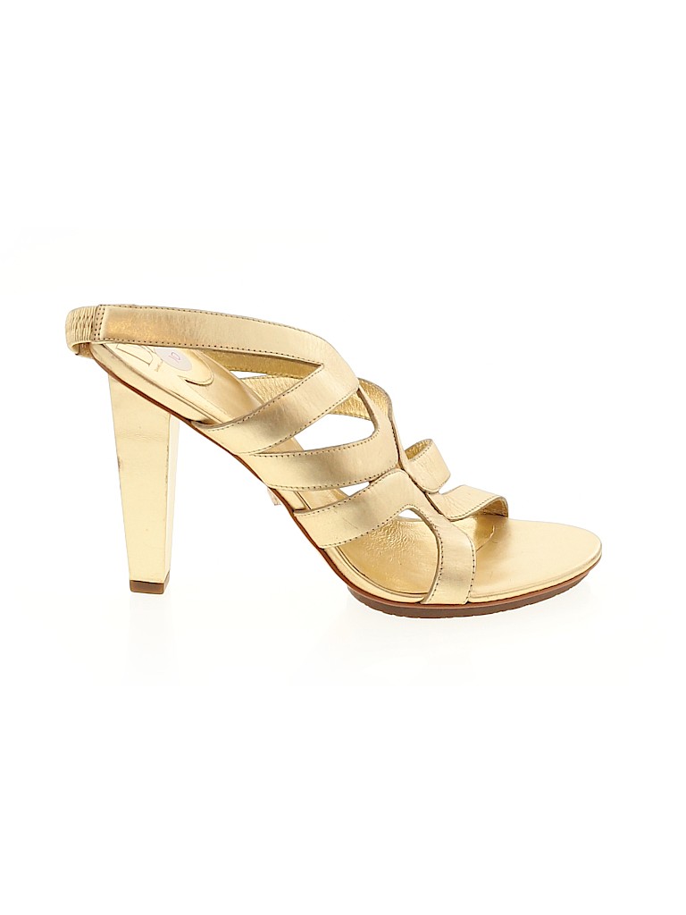 Diane von Furstenberg Gold Heels Size 10 - photo 1