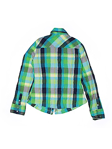 Justice Long Sleeve Button-Down Shirt (view 2)