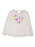 Justice Graphic Gray Long Sleeve Top Size 14 - photo 1