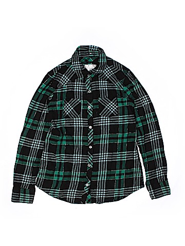 Justice Long Sleeve Button-Down Shirt (view 1)