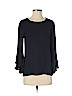 Ann Taylor LOFT 100% Polyester Black 3/4 Sleeve Blouse Size S - photo 1