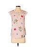 Express 100% Cotton Pink Short Sleeve Blouse Size S (petite) - photo 1