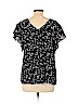 Sanctuary 100% Rayon Black Short Sleeve Blouse Size L - photo 2